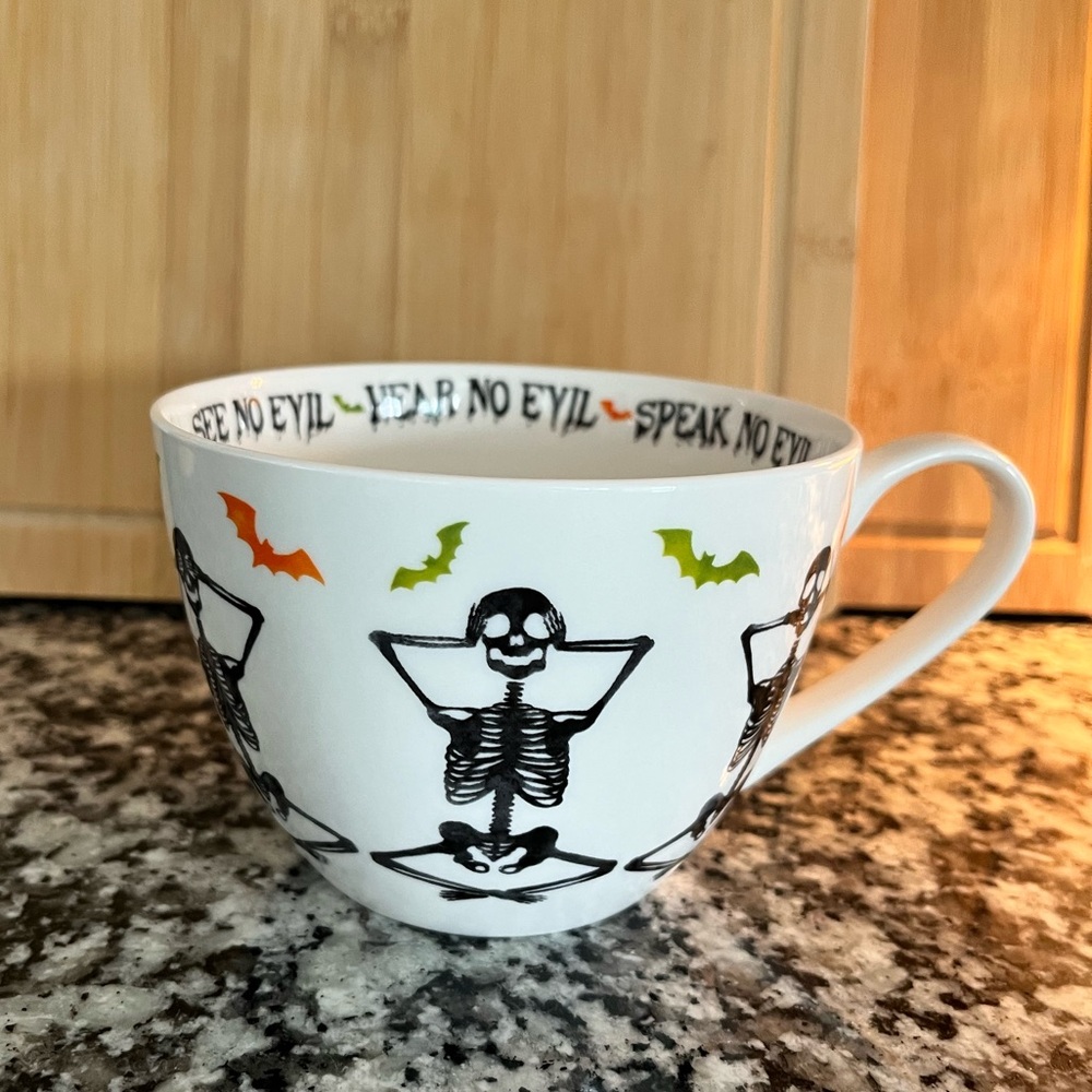 PORTOBELLO BY DESIGN MUG BOO SKELETON NO EVIL